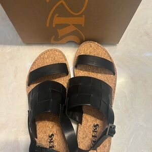 Kork-Ease Black Sandals